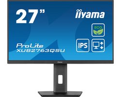 iiyama ProLite XUB2763QSU-B1 - 27 inch - QHD - IPS - USB-Hub (2x) - Verstelbaar - Energy label B