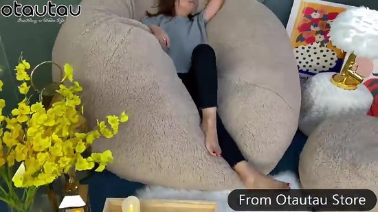 Bean Bag Stoelhoes - (Alleen hoes, geen vulling) - Oversized - Ronde Zachte Pluizige - PV Fluweel - Wasbaar - Luie Sofa - Dekbedovertrek - Woonkamer - Slaapkamer - Meubelbekleding - Zwart