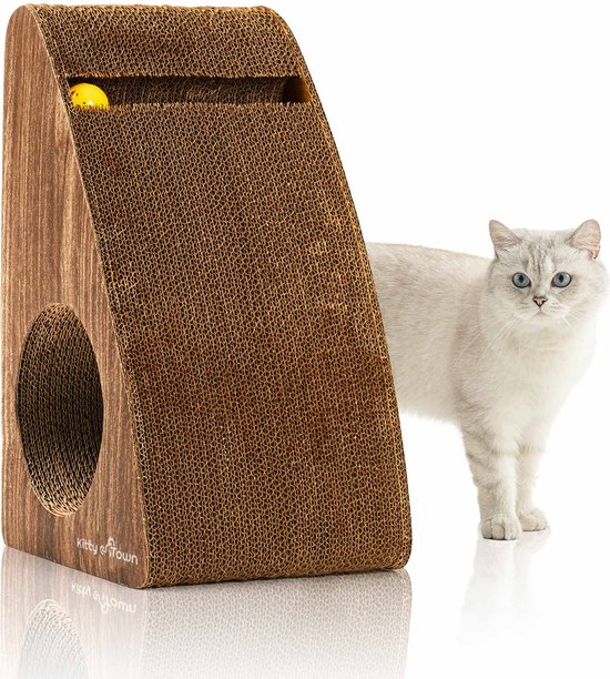 Krabton: Kitty Town Max Large – Krabkarton Sofa Licht Eiken Krabmeubel Krabplank Krabmat Krabpaal Karton 67x28x24cm Krabton: Kitty Town Max Large – Krabkarton Sofa Licht Eiken Krabmeubel Krabplank Krabmat Krabpaal Karton 67x28x24cm