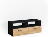 Vicco Meuble TV Diego, Anthracite/Anthracite, 95 x 38 cm