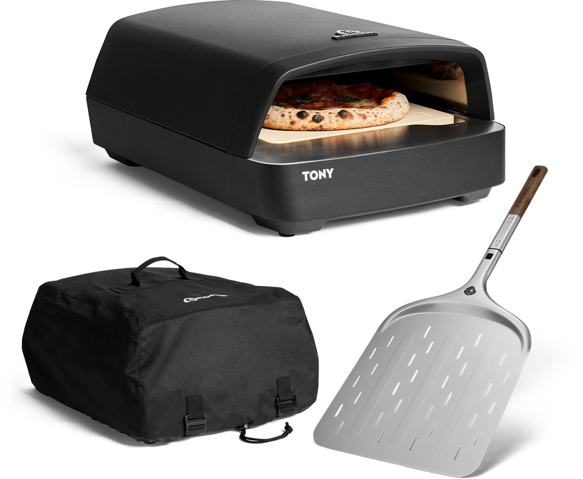 BURNHARD Gas pizza oven voor buiten - Tony + Pizzaschep &