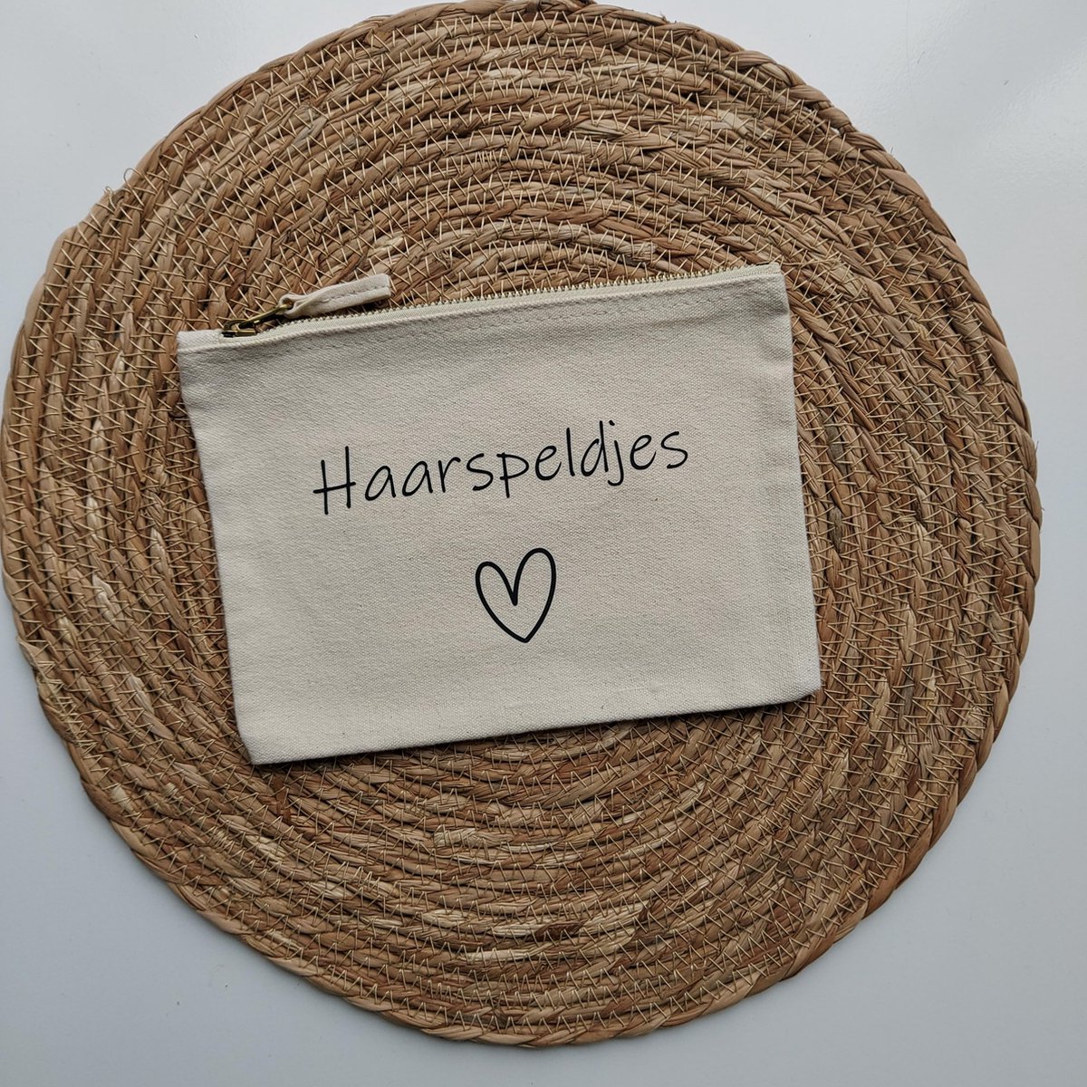 Het blije snoetje - organizer luiertas - haarspeldjes - etui - luiertas - Organizer zakje mombag / luiertas- kraamcadeau - Creme