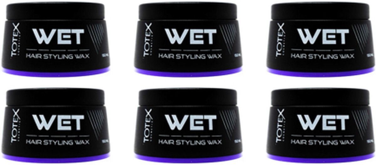 Totex Cosmetic Wet Hair Styling Wax - voordeelverpakking - 6 x 150ml