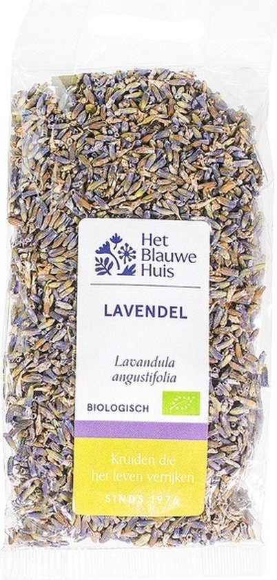 Foto: Lavendel gedroogd losse thee biologisch het blauwe huis 25 gram