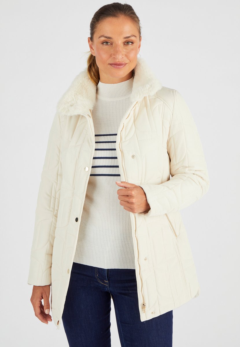Damart Korte parka getailleerd met Thermolactyl voering Dames – 50-52 Beige