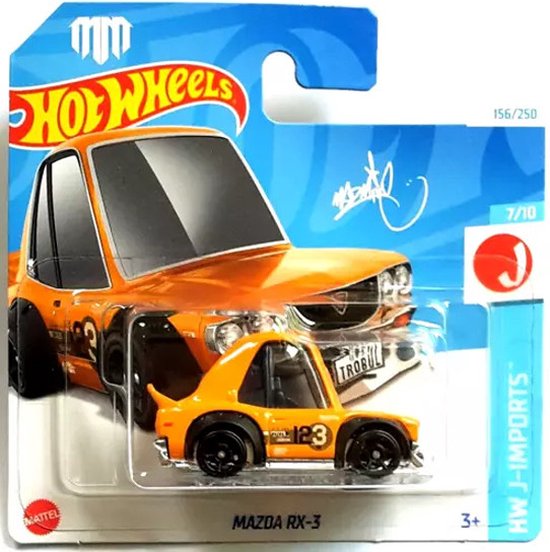 HOT WHEELS MAZDA RX-3 ORANGE 156/250 1:64 HW J-IMPORTS 7/10 | bol
