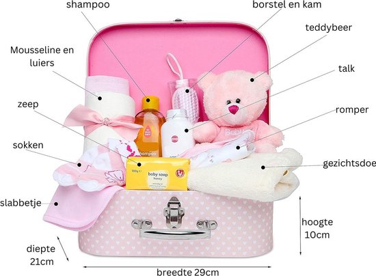 MKSS® Kraammand - Geboortemand - Kraamcadeau Meisje - Roze van MKSS — afbeelding 2