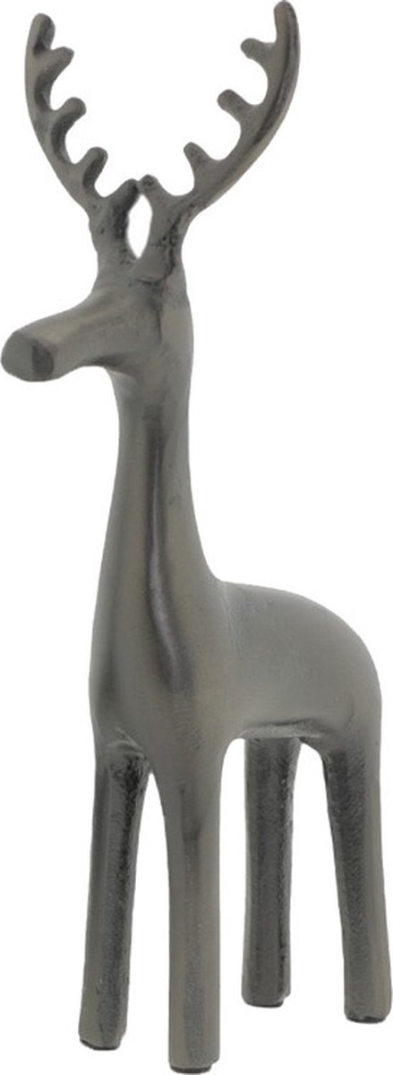 Home Society - Rendier - Hert - Saul - L - Zwart - Metaal - 27 cm hoog