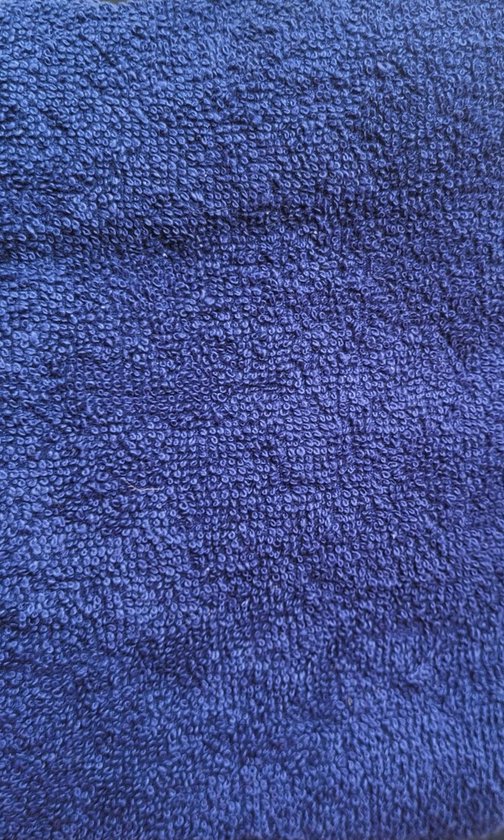 Stoelhanddoek - Kussenbeschermer donkerblauw tuinstoel 60x130 cm - Badstof handdoek voor tuinstoel - blauwe tuinstoelhanddoek - stoelhoes — afbeelding 2