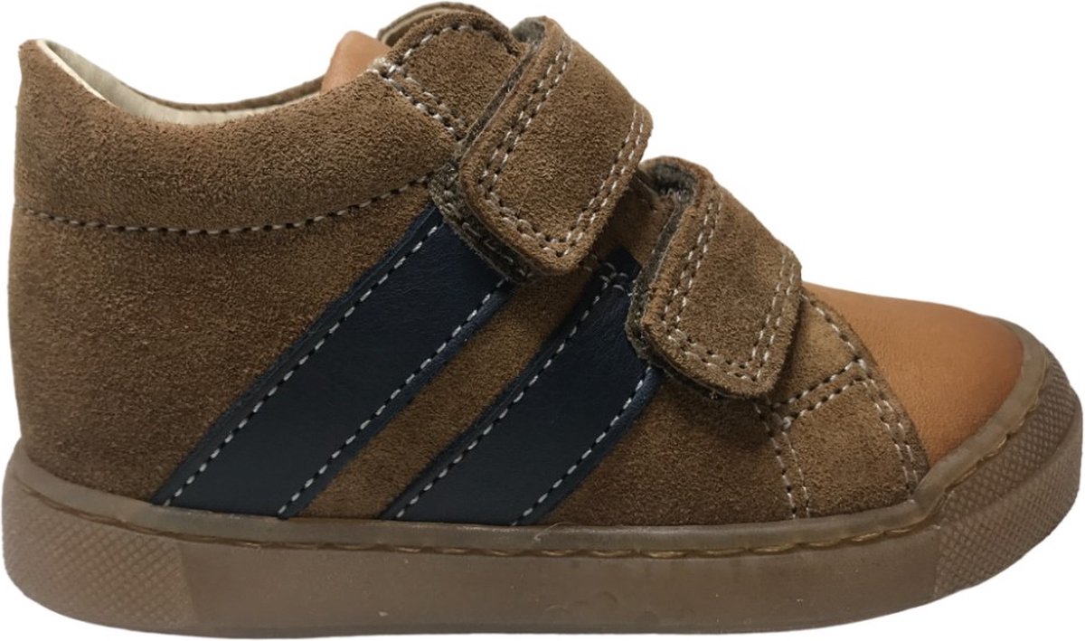 Falcotto - Gazer - Mt 21- Velcro bumper lederen sneakers - cognac/brown