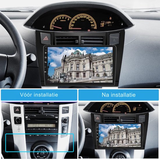 Hodozzy Android Autoradio für Toyota Yaris 2005-2011 Carplay Wireless