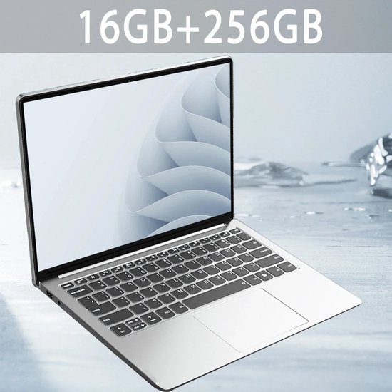 Laptop Intel Pentium N 3700 - 14 Inch - 16Gb Ram 256Gb Ssd - Notebook -1920*1080 Resolutie -Windows 11 - Ontgrendelen - Computer - Office - Studie - Gamer- Pc-Grijs