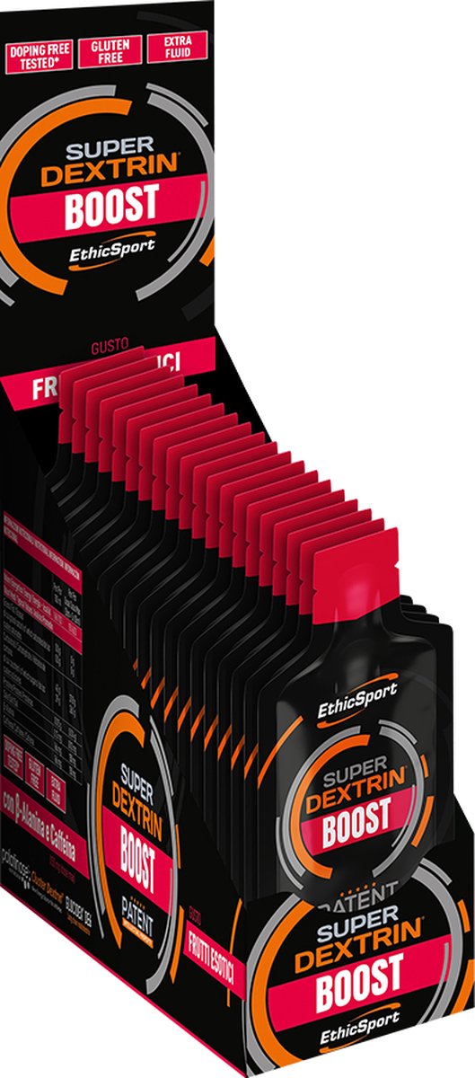 Goedkoopste EthicSport - Super Dextrin Boost - 20 x 30 ml - exotic fruits - Gels - Isotonic Energygel - Sportgel - Energy gel - Energiegel - Vegan, glutenvrij en getest op doping