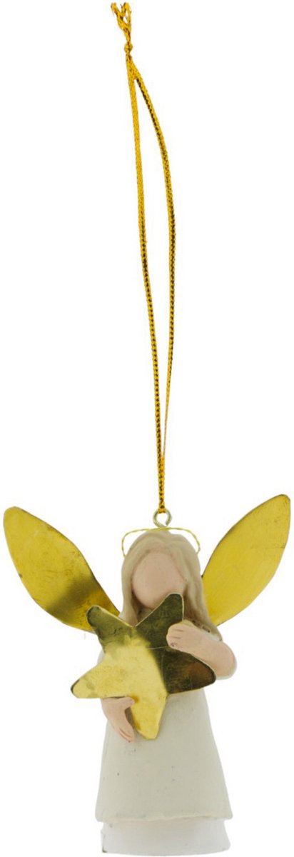 Home Society - Ornament - Angel Anna - 2 Stuks - 8 cm hoog
