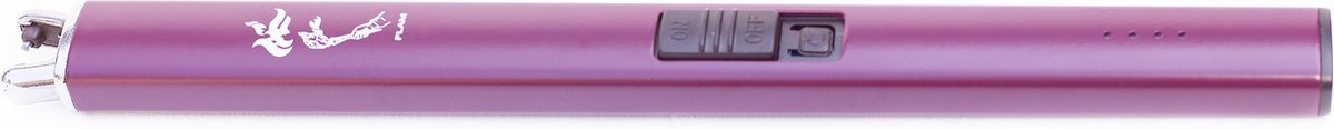 Goedkoopste Flam Lange USB Oplaadbare Elektrische Plasma Aansteker - Vlamloos - Voor Keuken, Kaars, BBQ, Openhaard - In en Outdoor - Chique Design - paars