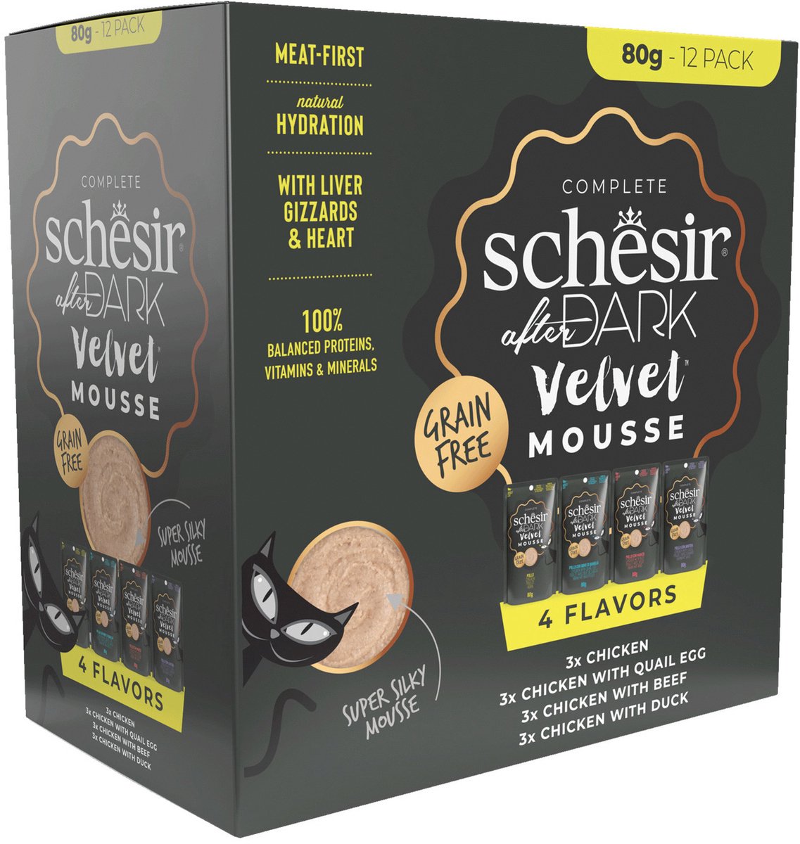 Schesir Schesir After Dark Velvet Mousse Variatie-Pack 12 x 80 gr