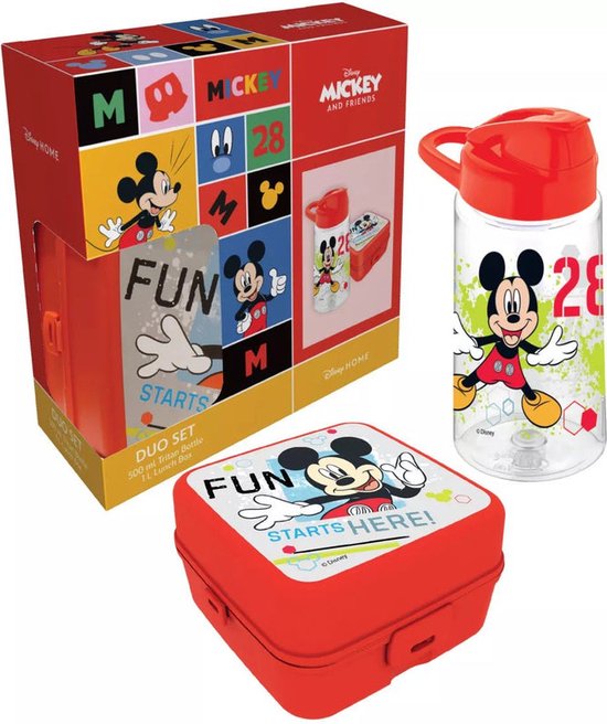 Mickey Mouse - Petit déjeuner / Boîte à lunch (bleu) | Enfant  Repas