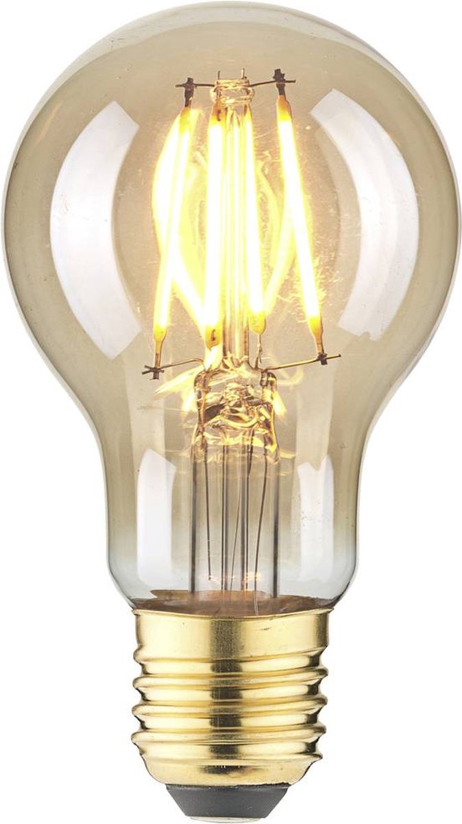 LightMe LM85056 LED-lamp E27 Peer 4.5 W Barnsteen (Ø x l) 60 mm x 108 mm 1 stuk(s)