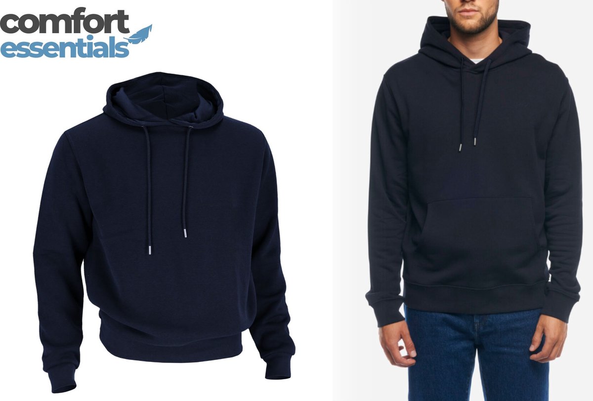 Comfort Essentials - Hoodie Heren - Navy - L - Sweater Heren - Trui Heren - Heren Trui - Hoodies Heren - Hoody - Joggingpak Heren - Trainingspak