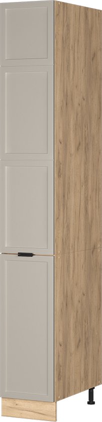Vicco Armoire à pharmacie Fame- Line, Gris Beige/Chêne doré puissant, 30 cm