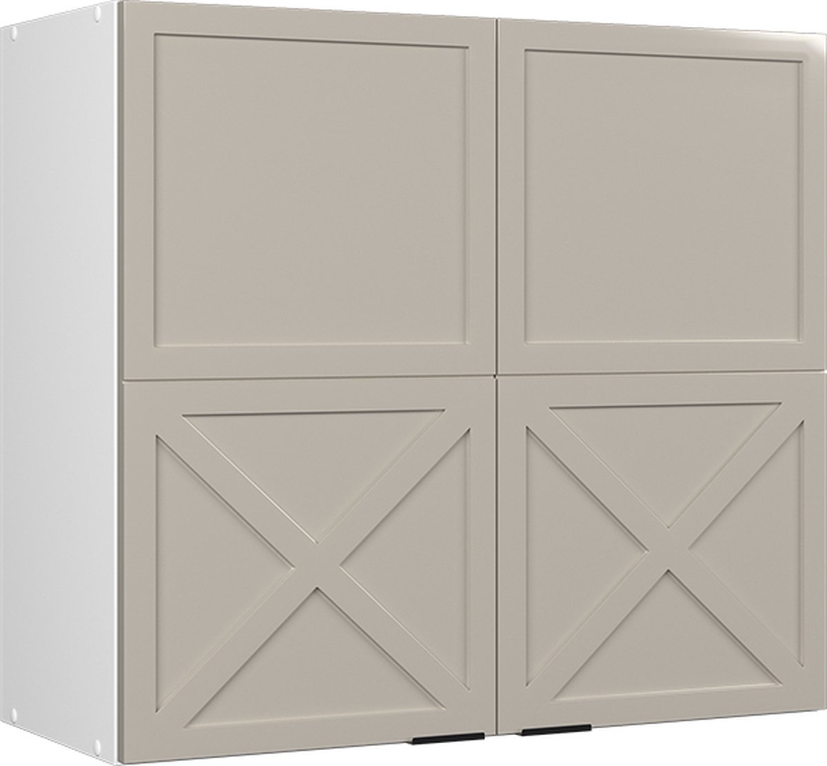 Vicco Hangkast Fame-Line, GrijsBeige/Wit, 80 cm