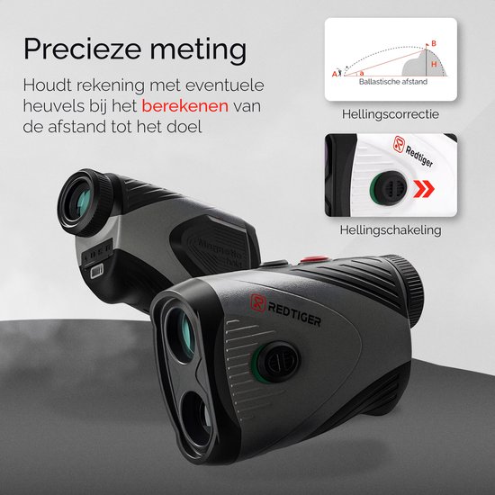 RedTiger Golf Rangefinder - Afstandsmeter Golf - Laser Rangefinder Golf - 1100M - Golftrainingsmateriaal - Golf Accessoires - Laser Rangefinder van RedTiger — afbeelding 2