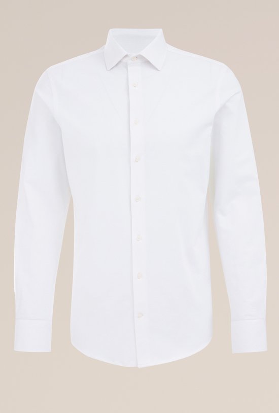 WE Fashion Chemise homme en maille jacquard premium avec structure