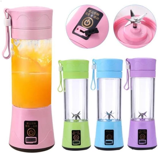 Vegena Blender, Mixeur, Mini Blender 500ml, Mixeur Portable Noir, USB Rechargeable, Mixeur Smoothie pour Les Fruits, Les Smoothies, Les Milkshakes, Les Voyages De Sports De Plein air à Domicile