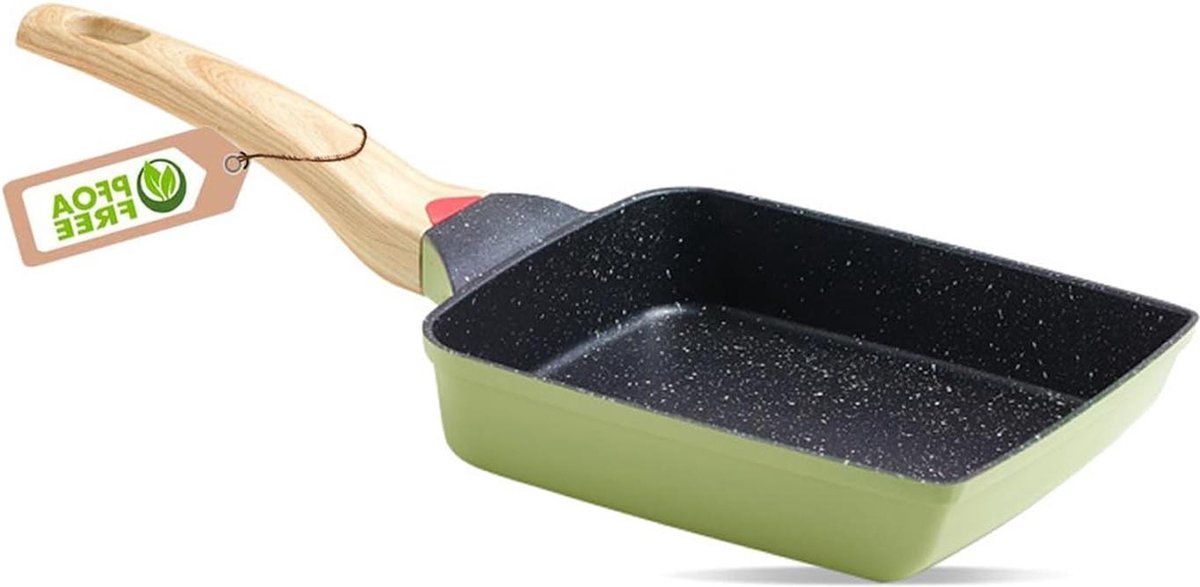 Anti-aanbak omeletpan veilig en - vierkant groen 187 x 148 cm