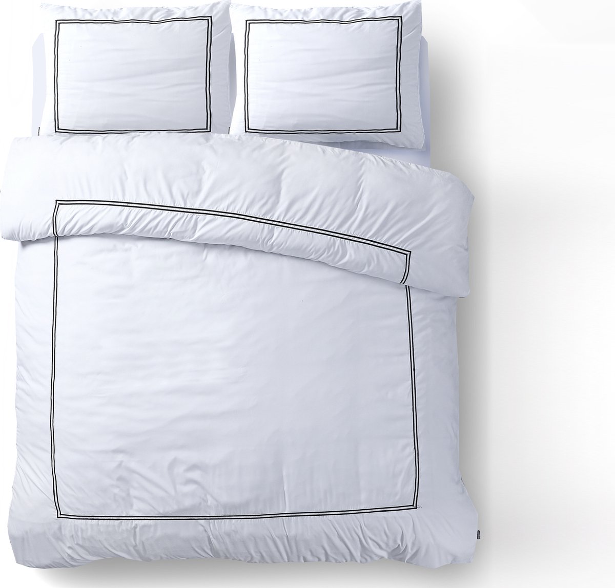 Sleeptime Brata Dekbedovertrek - 240X200/220 + 2 x kussenslopen 60x70 - Wit