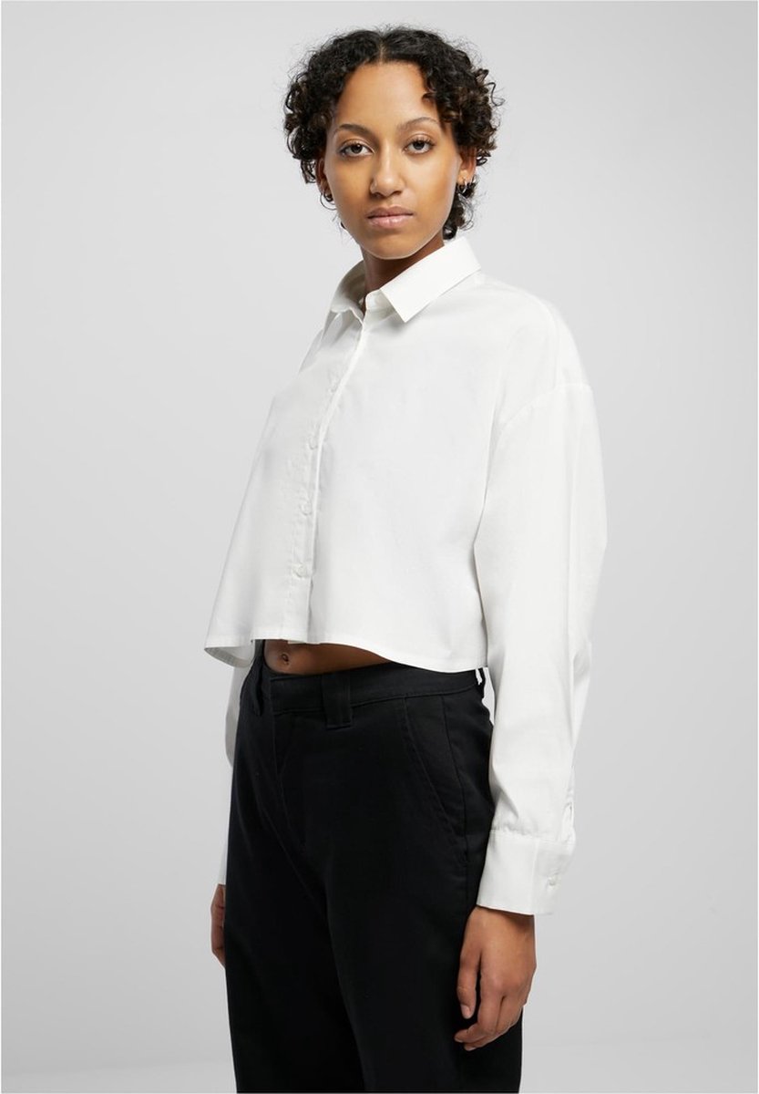 Urban Classics Cropped Oversized Blouse L Wit