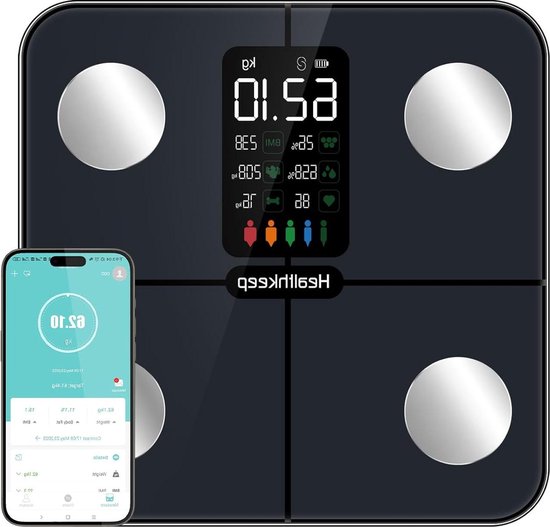 Balance Connectée P2 Pro - WiFi, Salle De Bain, Intelligence Artificielle - Pèse-personne Numérique