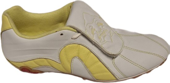 EVISU-SNEAKER-WAKATAKA-LEER-WHITE/LEMON-SIZE 37