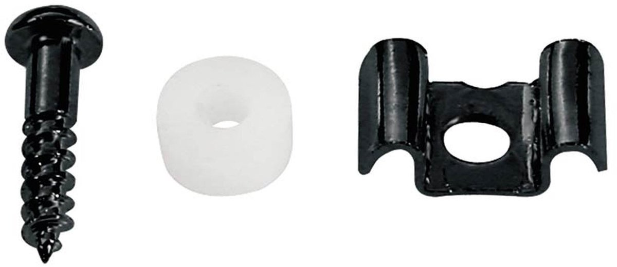 Boston SH-2-B Snarenhouder met Nylon Spacer en Schroef, Zwart