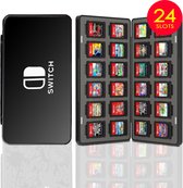 Xainy – Card case zwart geschikt voor Nintendo Switch of Switch 2 games | Switch-games opberghoes accessoires | Spellen game houder | Opberg travel box / opbergbox voor OLED / Lite consoles | Beschermhoes 24 game card slots