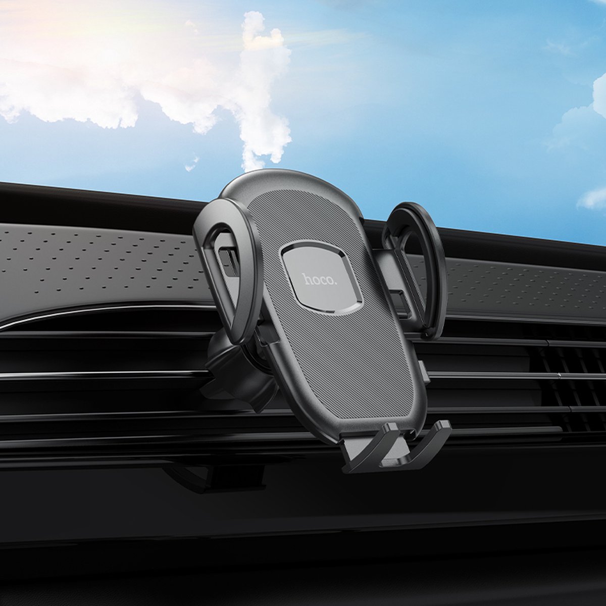 Hoco Telefoonhouder voor Auto – Ventilatie Bevestiging met 360° Draaifunctie voor 4.7-7 Inch Smartphones – foto 5