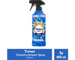 Yumos Textielverfrisser Lilyum textielspray verwijdert geuren en laat een frisse geur achter - 1x 450ml
