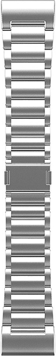 Titanium bandje - geschikt voor Garmin Fenix 3 / 5X / 5X Plus / 6X / 6X Pro / 7X / 7X Pro / 8 (51 mm) / Quatix 3 / 6X / Tactix (7) / Enduro (2) / Descent Mk1 / Mk2(i) / Mk3i 51 mm / D2 / Epix Pro Gen 2 51 mm - zilver