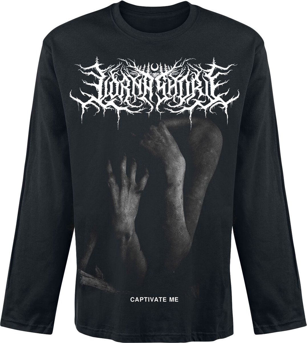 Lorna Shore Dancing Like Flames Shirt met lange mouwen zwart S Katoen Heren - Band merch, Bands