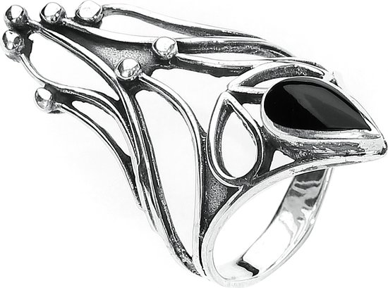 EtNox Black Romantic Orecchini Da Donna Nero/argento – Stile Gotico E Rock, Confortevoli - 3
