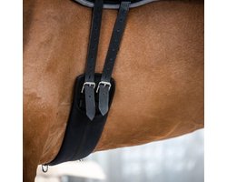 Stubben Singel neopreen zonder schokken elastische uiteinden Black - 65 cm | Singels paard