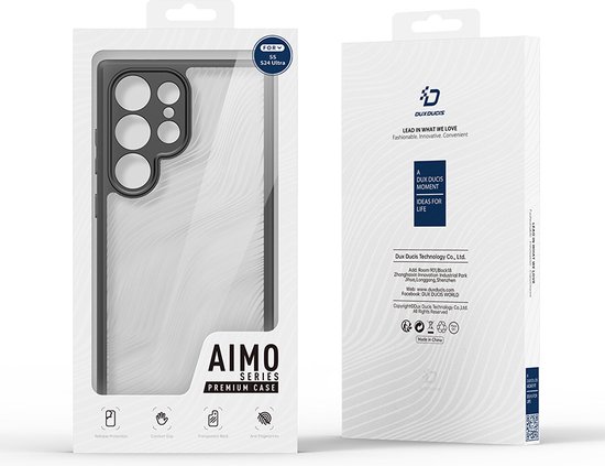 Dux Ducis - Coque de téléphone adaptée au Samsung Galaxy S25 Ultra - Back Cover - Série Aimo - Zwart