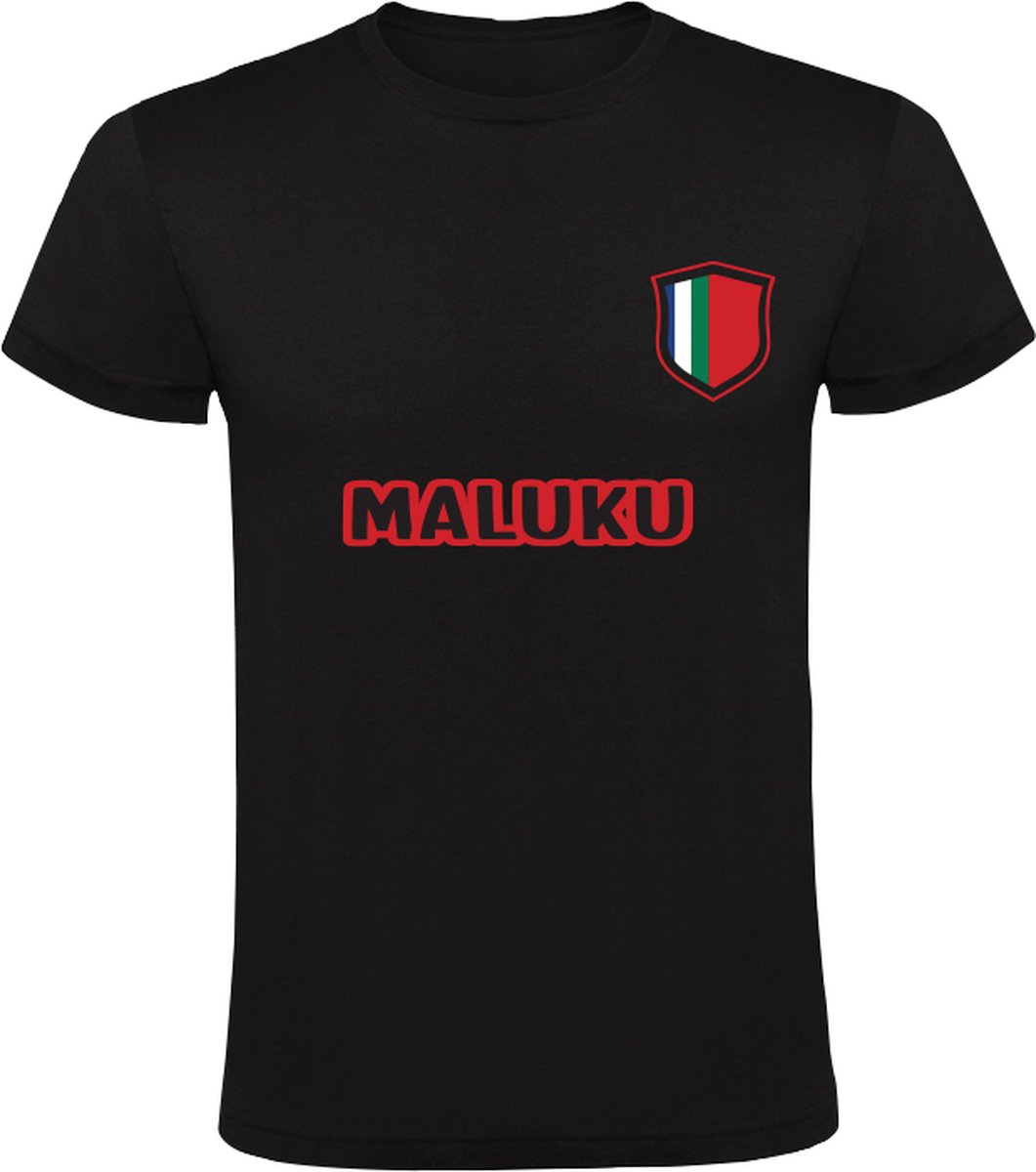 Molukken Zwart T-shirt - molukken - voetbal - club - europa - wedstrijd