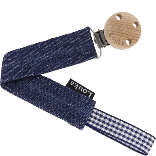 Louka speenkoord denim