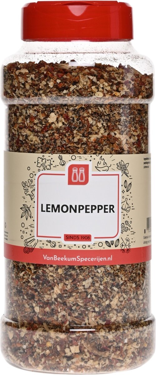 Goedkoopste Van Beekum Specerijen - Lemonpepper - Strooibus 450 gram