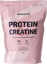 Bol.com MyBodyFuel - Whey Protein & Creatine - Aardbei - Eiwitpoeder met creatine monohydraat - Eiwit shake - 1000 gram aanbieding