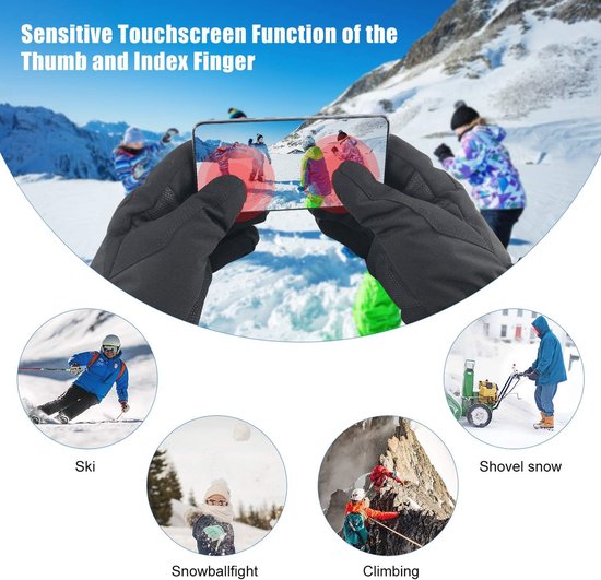 Gants chauffants pour activités hivernales - gants pour le ski, la randonnée, la moto et plus encore