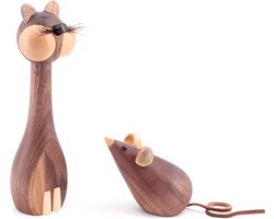 DWIH - Nordic Design - Scandinavisch Design - Houten kat en muis -Design kat - muis