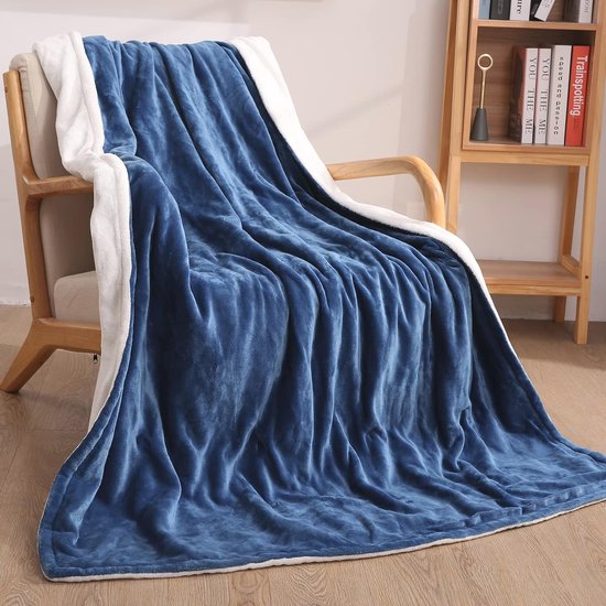 CURECURE Elektrisch verwarmde deken, 4 warmtestanden en 6 uur automatische uitschakeling, dubbelzijdig flanel, 180 x 130 cm, snel opwarmen en oververhittingsbeveiliging, machinewasbaar