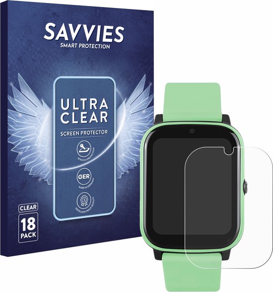 Savvies - Screenprotector voor One2Track Connect NEXT - Folie Beschermfolie transparant (18 Stuks)